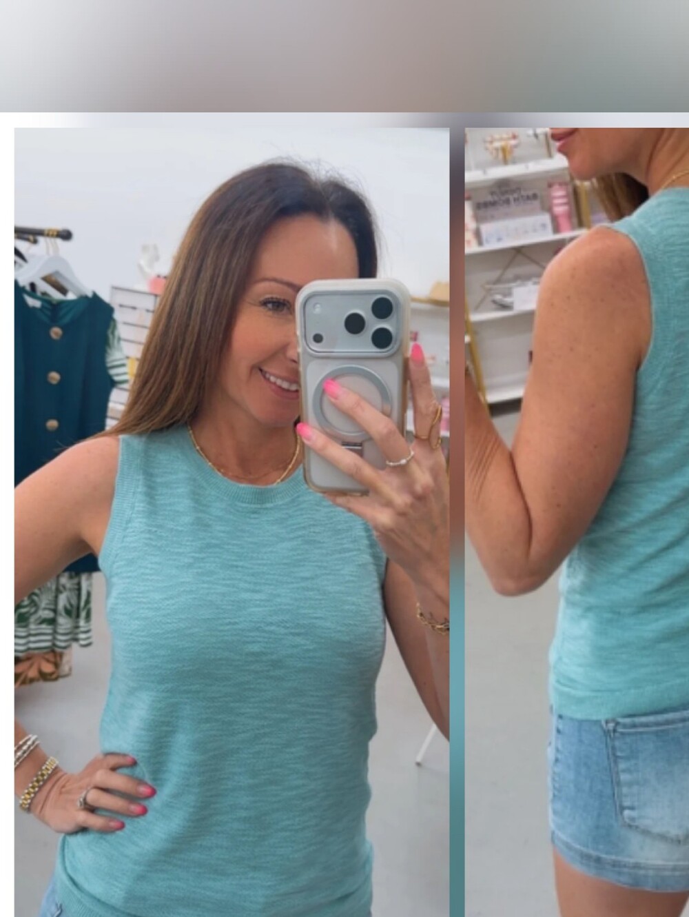 Be Cool Mint Sweater Top